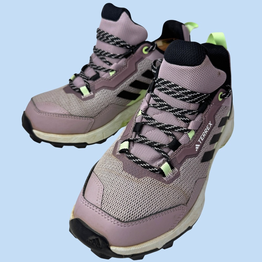 Adidas Terrex AX4 Women 7.5 Preloved Fig Purple Green Spark Hiking Shoes IE2571